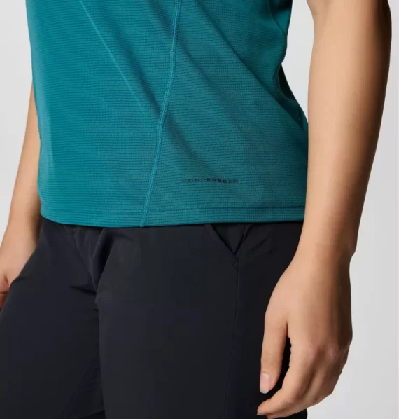 COLUMBIA - T-SHIRT DONNA CIRQUE RIVER PRO  RIVER BLUE 2126081 - immagine 5