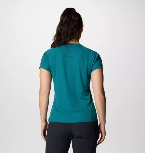 COLUMBIA - T-SHIRT DONNA CIRQUE RIVER PRO  RIVER BLUE 2126081 - immagine 3