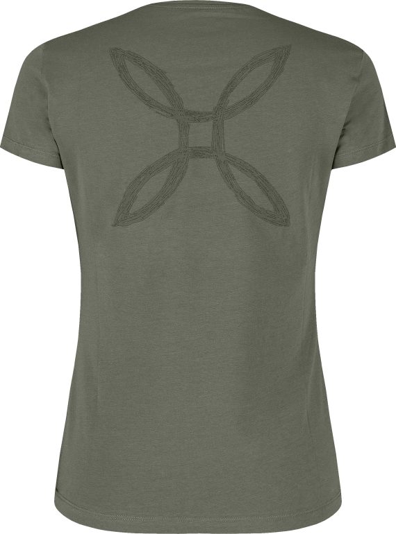 MONTURA - T-SHIRT DONNA PENCIL LOGO  49 VERDE SALVIA MTGC49W - immagine 2