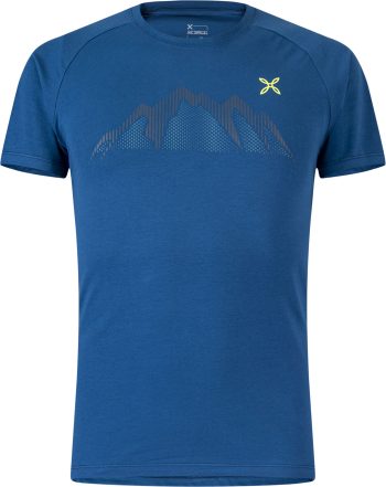 MONTURA - T-SHIRT SUMMIT  8747 DEEP BLUE VERDE LIME MTGC82X