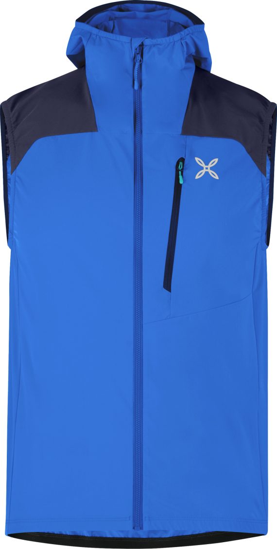 MONTURA - GILET RISE HOODED  850890 B.BLUE GRAPHITE BLUE MVVR81X