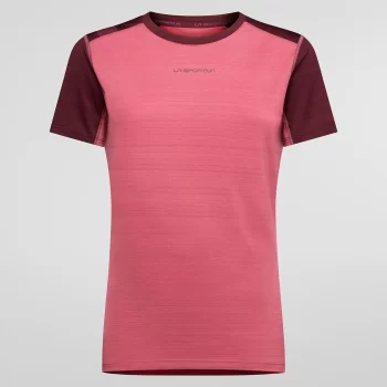 LASPORTIVA - T-SHIRT DONNA SUNFIRE  413325 ROSEBAY REDWOOD M30