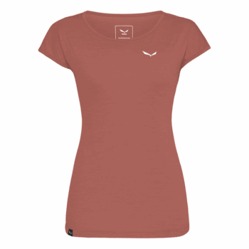 SALEWA - T-SHIRT DONNA PUEZ MELANGE DRY  1986 ETRUSCAN RED MELANGE 26538