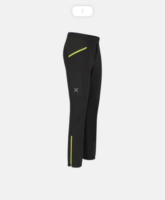 MONTURA - PANTALONE PEAK  9047 BLACK/VERDE LIME MPLK00X - immagine 3