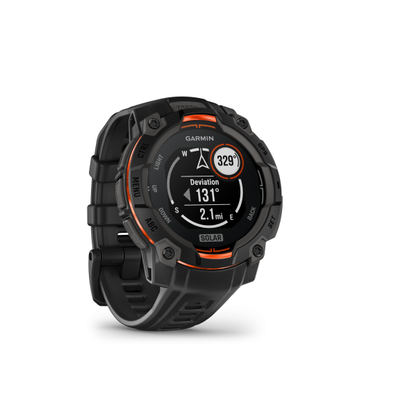 GARMIN - OROLOGIO GPS INSTINCT 3 SOLAR BLACK 02934-00 - immagine 2