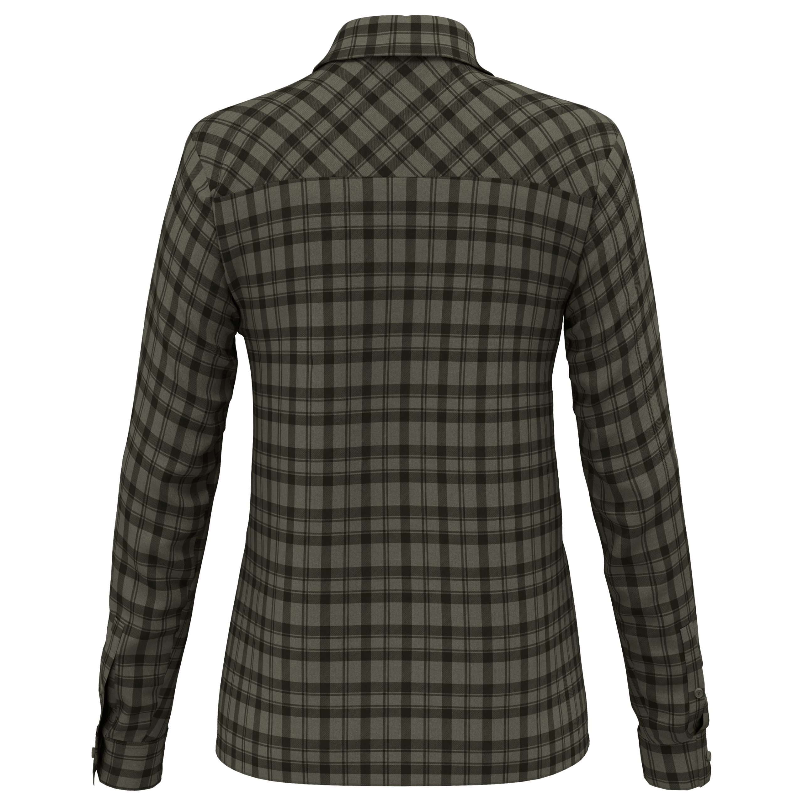 SALEWA - CAMICIA DONNA FANES FLANNEL 5 5457 FADED GREEN OLIVE 28447 - immagine 2