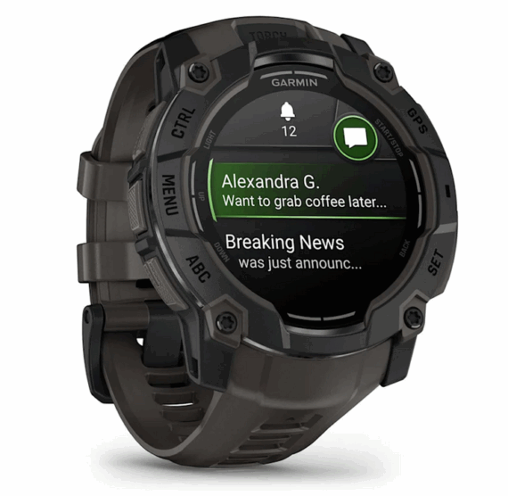 GARMIN - OROLOGIO GPS INSTINCT 3 50MM AMOLED BLACK BLACK 03020-00 - immagine 2