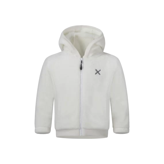 MONTURA - GIACCA BABY POLAR STRETCH HOODY  00 WHITE MJAB12B