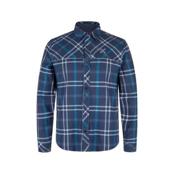 MONTURA - CAMICIA CHECK SHIRT  89087 GRAPHITE BLUE/DEEP BLUE MQLC74X