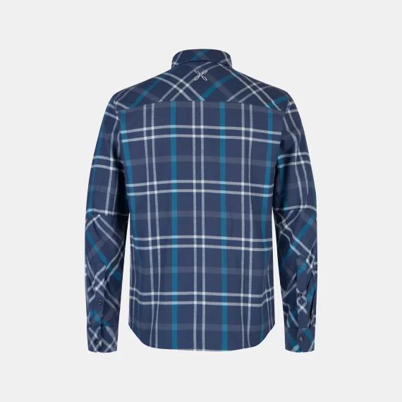 MONTURA - CAMICIA CHECK SHIRT  89087 GRAPHITE BLUE/DEEP BLUE MQLC74X - immagine 2