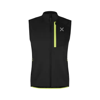 GILET PEAK VEST  90202 BLACK/SUNNY LIME MVVK00X