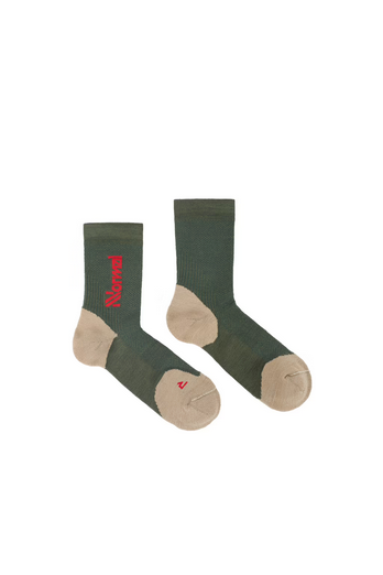 NNORMAL - CALZE MERINO SOCK  003 GREEN N2AMS02