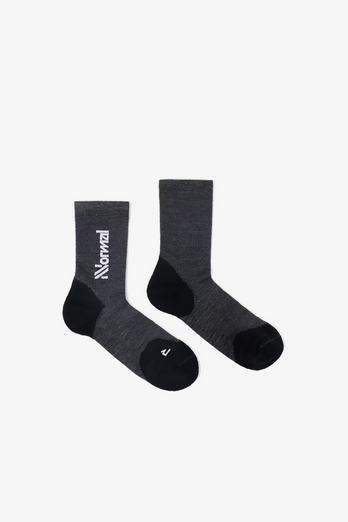 NNORMAL - CALZE MERINO SOCK  001 BLACK N2AMS02