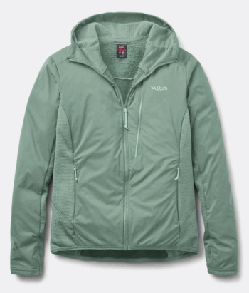 RAB - GIACCA DONNA ASCENDOR SUMMIT HOODY DFG/DARK FIG GREEN QFG-57
