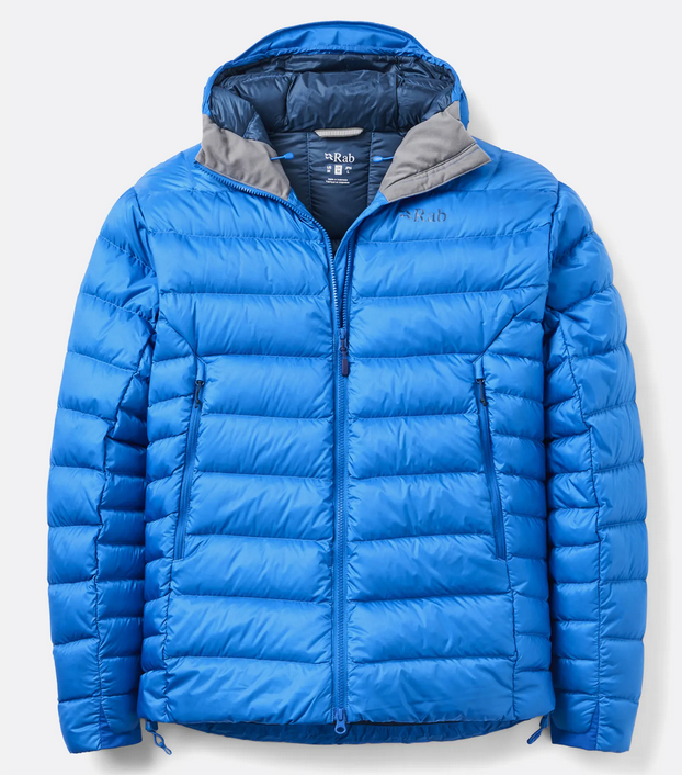 RAB - GIACCA ELECTRON PRO HOODY MYB/MAYA BLUE QDB-81