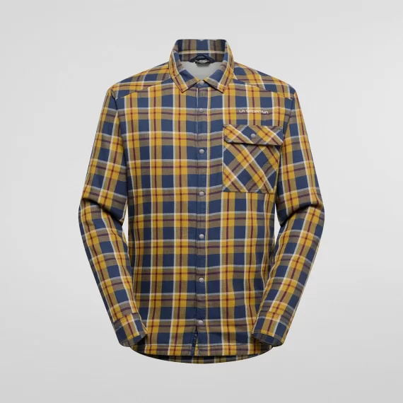 LASPORTIVA - CAMICIA RAMBLER LINED FLANNEL  NIGHT SKY/SAVANA ZACC016