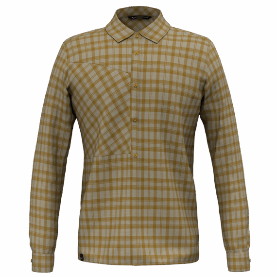 SALEWA - CAMICIA FANES FLANNEL 5  7189 QUICKSAND/GOLDEN BROWN 28446