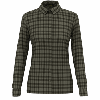 SALEWA - CAMICIA DONNA FANES FLANNEL 5 5457 FADED GREEN OLIVE 28447