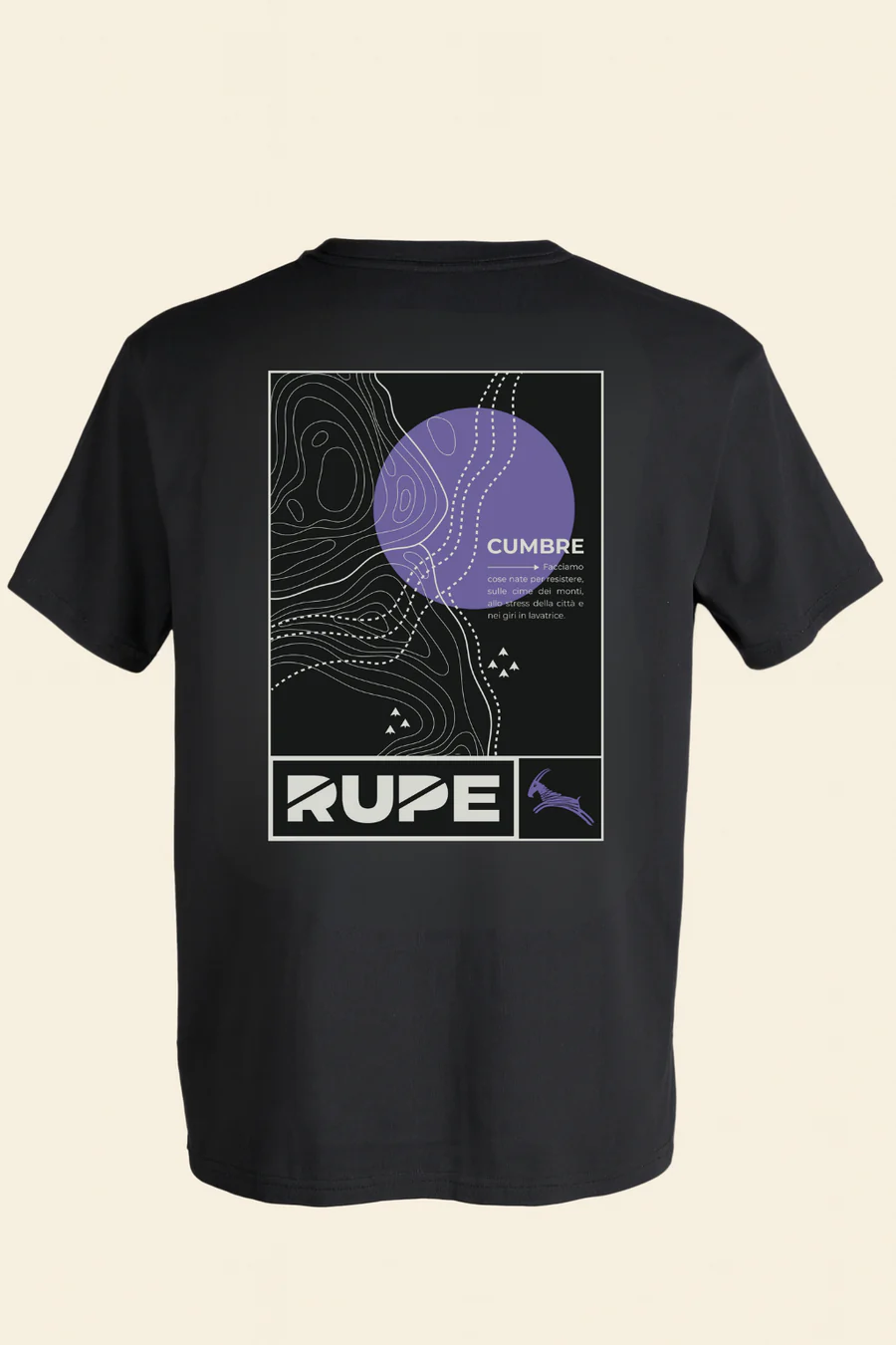 RUPE - T-SHIRT COTONE RUPE BLACK TX01