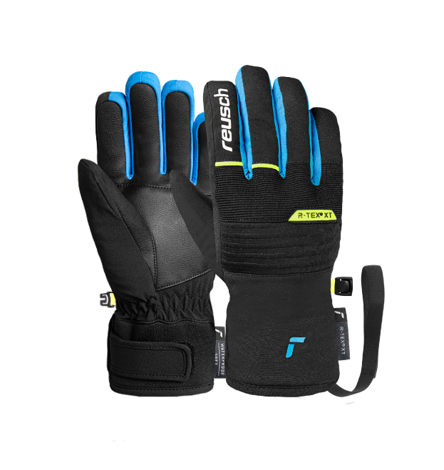 REUSCH - GUANTO JR BENJI R-TEX BLK/BLUE/SAFETY YELLOW 6561211 - immagine 2