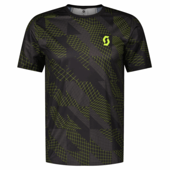 SCOTT - T-SHIRT RC RUN SS  BLACK/YELLOW 421336