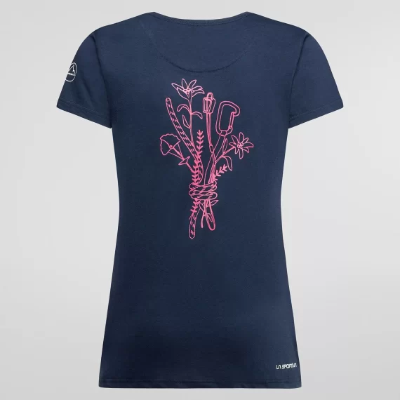LASPORTIVA - T-SHIRT DONNA CLIMB FLOWER  NIGHT SKY ZACT199 - immagine 2