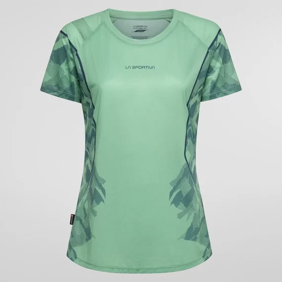 LASPORTIVA - T-SHIRT DONNA PACER  737646 ASPEN GREEN NIGHT SKY Q55