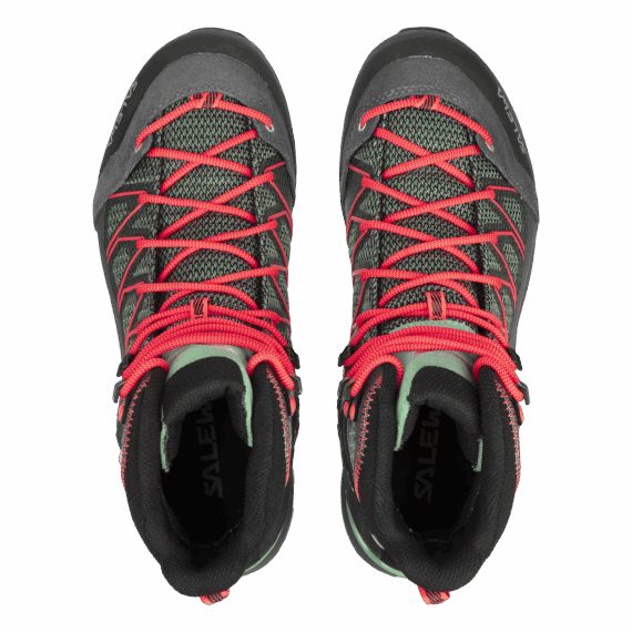 SALEWA - SCARPONE DONNA MTN TRAINER LITE MID GTX 5585 FELD GREEN/FLUO CORAL 61360 - immagine 2