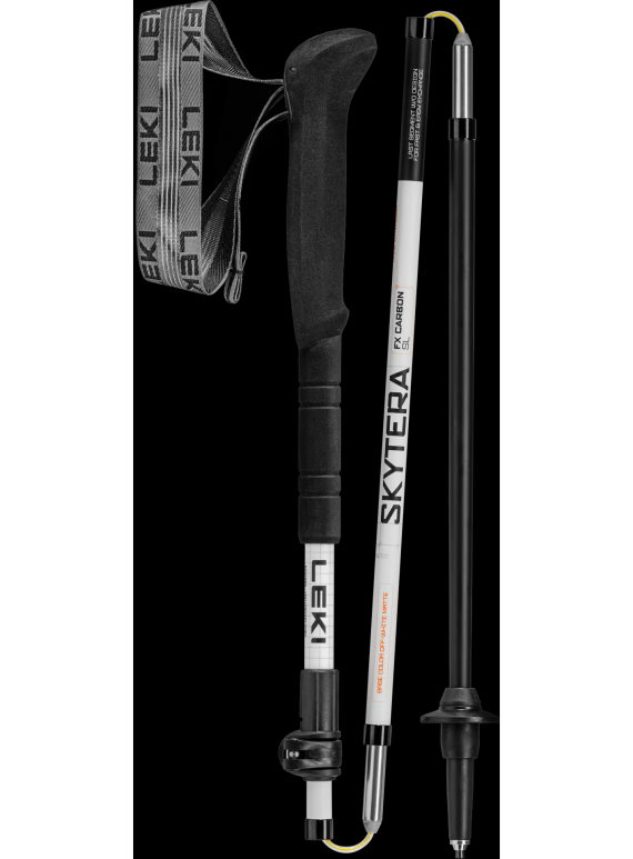 LEKI - BASTONI SKYTERA FX CARBON SL  WHITE/BLACK/ORANGE 6552066 - immagine 5