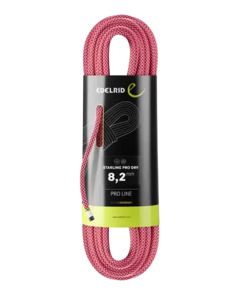 EDELRID - MEZZA CORDA ROSEG DRY 8,3MM  RASPBERRY-SNOW 71277