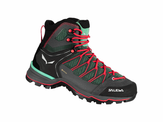 SALEWA - SCARPONE DONNA MTN TRAINER LITE MID GTX 5585 FELD GREEN/FLUO CORAL 61360