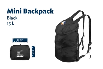 TICKET TO THE MOON - ZAINO MINI 15 LT.  BLACK TMMBP