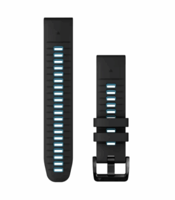GARMIN - CINTURINO QUICKFIT MM.22  BLACK/CIRRUS BLUE 13280-05