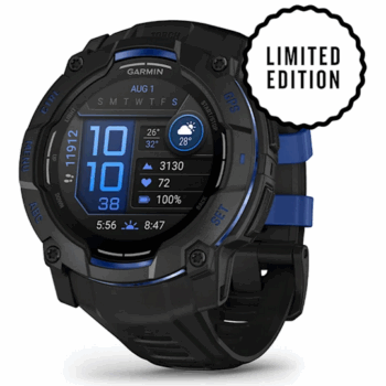 GARMIN - OROLOGIO GPS INSTINCT 3 50MM AMOLED SUPERNOVA COLLECTION BLACK BLACK/BOLT BLUE 03020-03