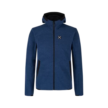 MONTURA - MAGLIA ARGO HOODED  850 B.BLUE MMAC48X