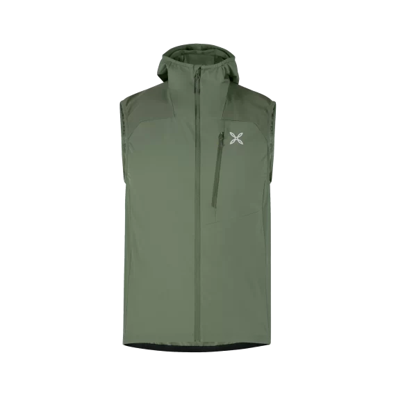 MONTURA - GILET RISE HOODED  49 VERDE SALVIA MVVR81X
