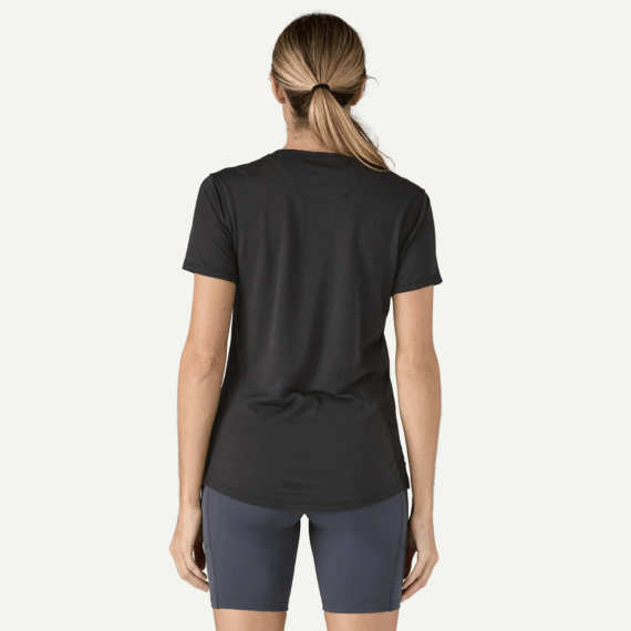 PATAGONIA - T-SHIRT DONNA CAP COOL MERINO  BLK 44580 - immagine 2