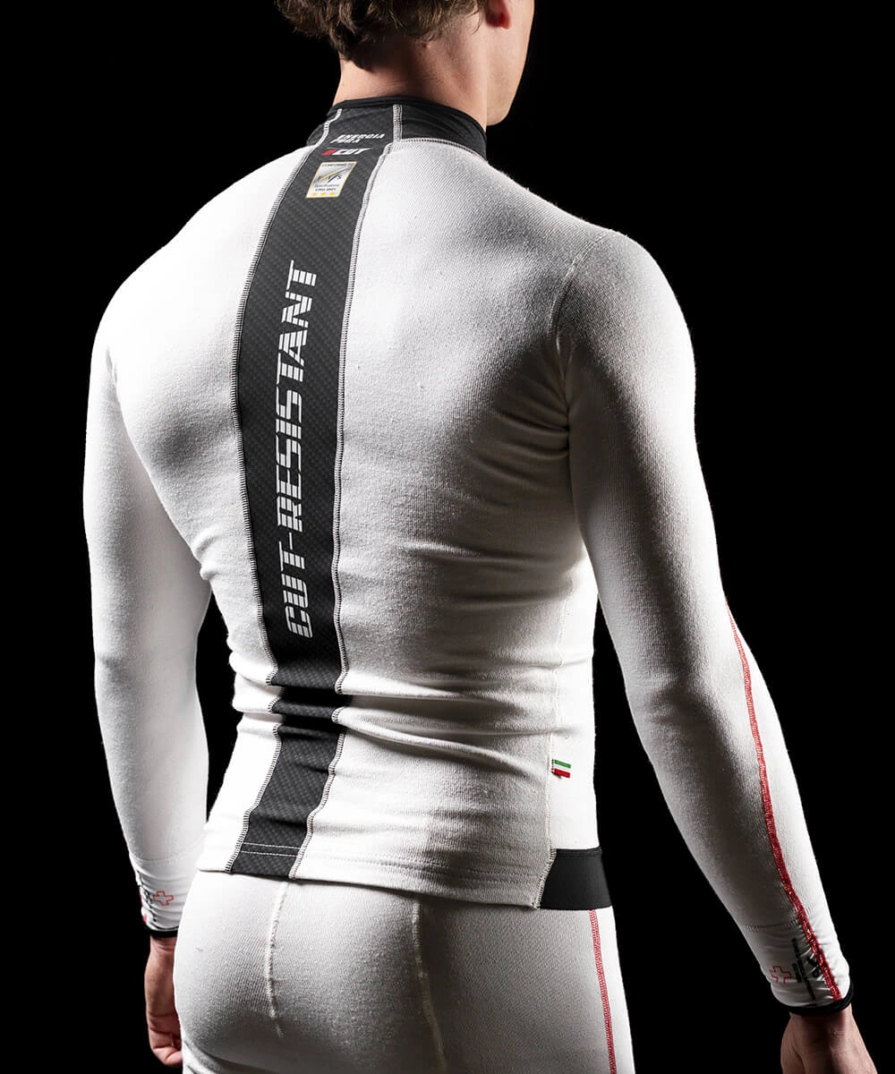 ENERGIAPURA - MAGLIA SR CUT RESISTANT FIS BIANCO/PANNA/ROSSO MM005X.SR - immagine 6