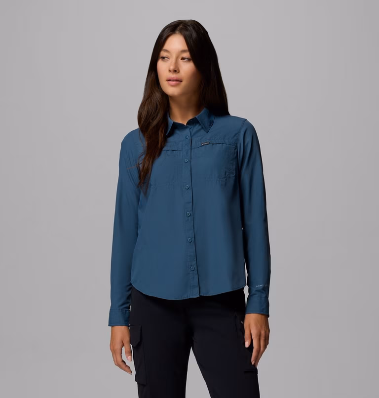 COLUMBIA - CAMICIA DONNA SILVER RIDGE LS 429 EVERBLUE 2057661