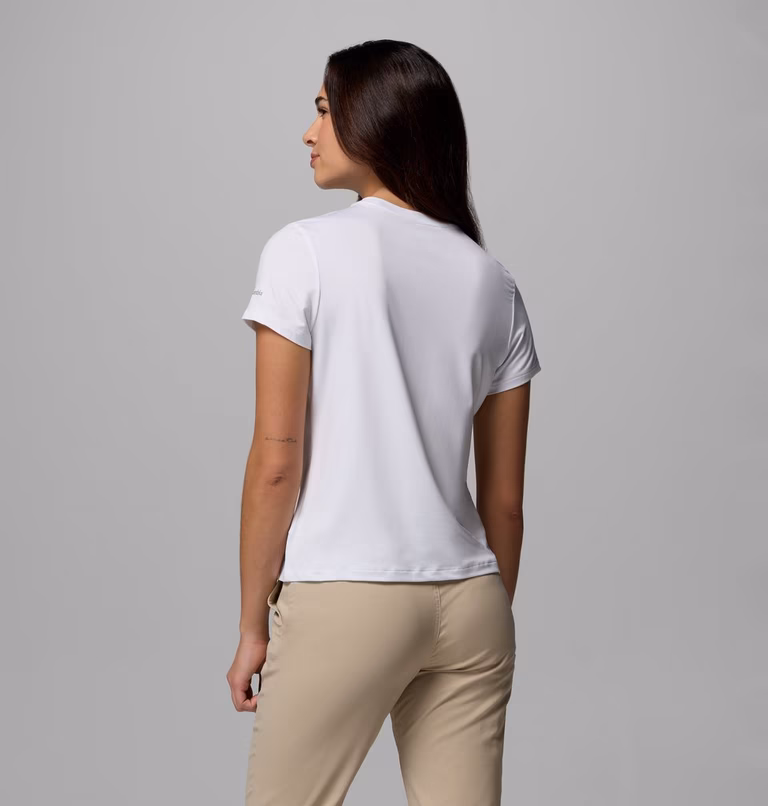 COLUMBIA - T-SHIRT DONNA PASSIONS POINT 100 WHITE SPLATTERED 2154951 - immagine 2