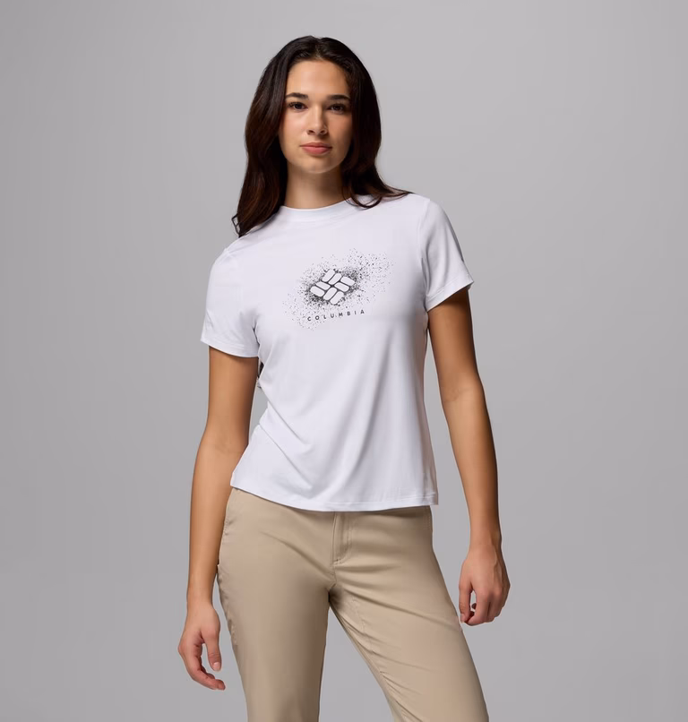 COLUMBIA - T-SHIRT DONNA PASSIONS POINT 100 WHITE SPLATTERED 2154951