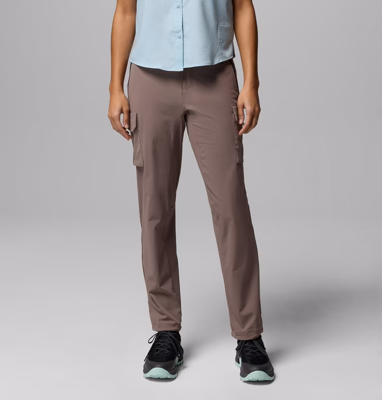 COLUMBIA - PANTALONE DONNA SILVER RIDGE ELITE 397 STONE GREEN 2164431