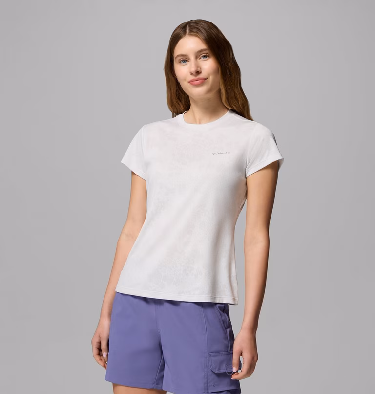 COLUMBIA - T-SHIRT DONNA BLUEBIRD CANYON 100 WHITE FLORAGE 2164482