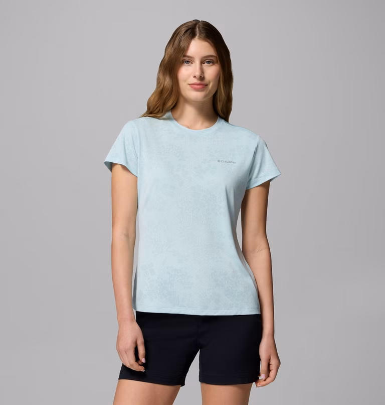 COLUMBIA - T-SHIRT DONNA BLUEBIRD CANYON 482 MARINE FLORAGE 2164482