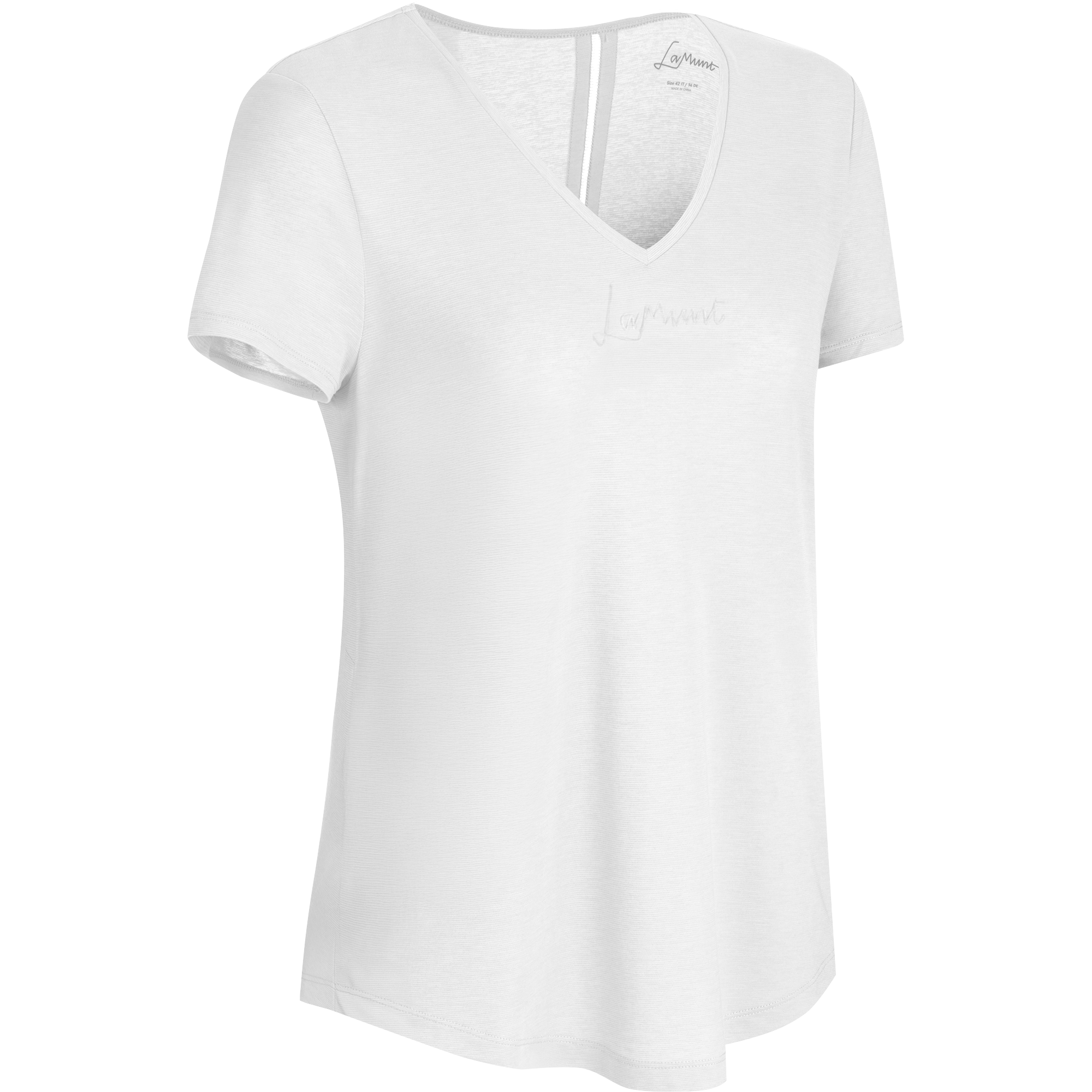 LAMUNT - T-SHIRT DONNA TINA LOGO LIGHT 0080 FOGGY WHITE 50174