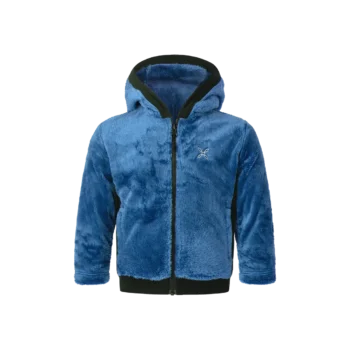MONTURA - GIACCA BABY POLAR STRETCH HOODED 873 STEEL BLUE MJAB12B