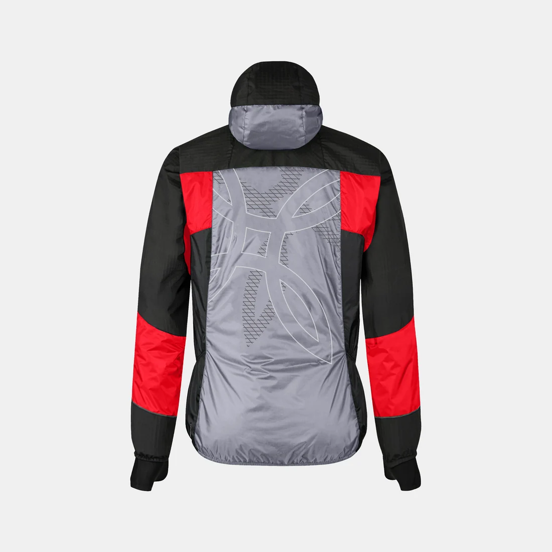 MONTURA - GIACCA SKISKY EVO HOODED 94018 MID GREY POWER RED MJO002X - immagine 2