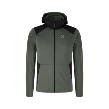 MONTURA - GIACCA TIMELESS MIX HOODED  49 VERDE SALVIA MMAP61X