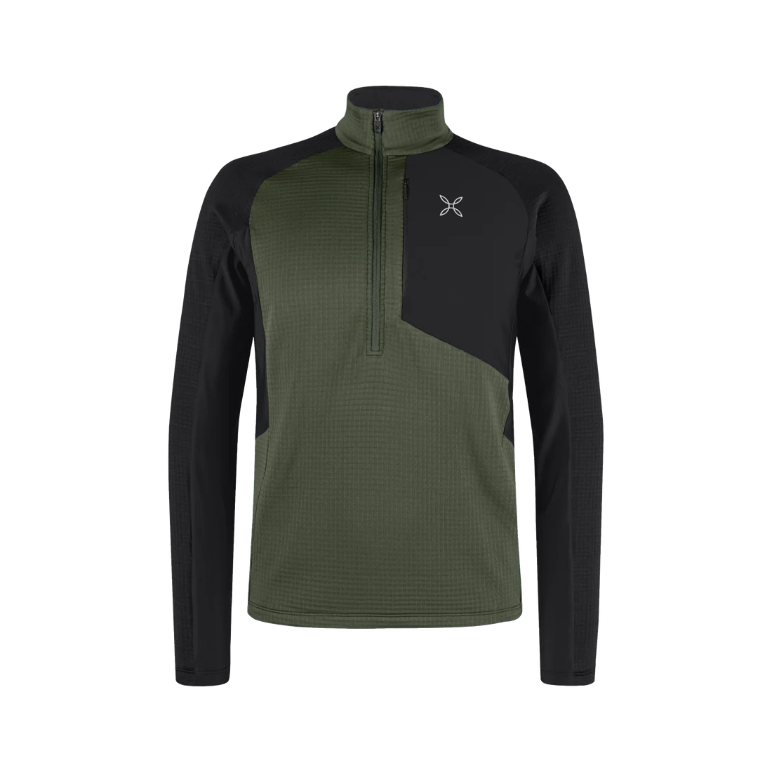 MONTURA - MAGLIA STRETCH COLOR 3 ANORAK 49 VERDE SALVIA MMZP00X