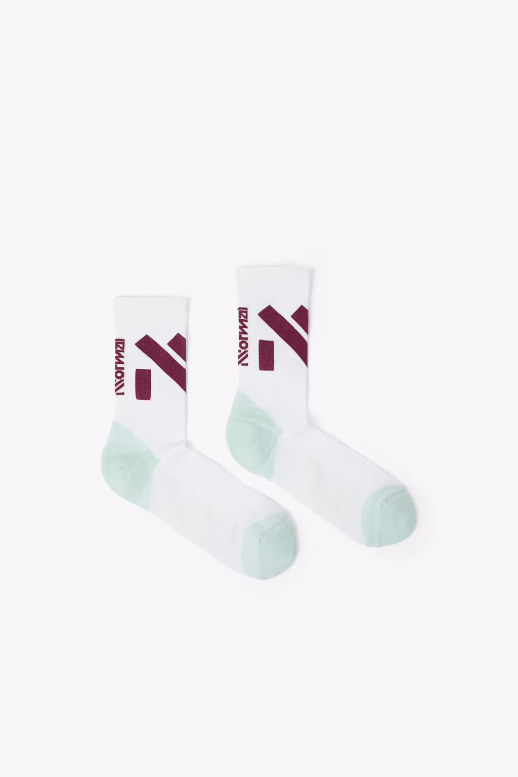 NNORMAL - CALZE RACE SOCK 005 WHITE/GREEN N1ARS02